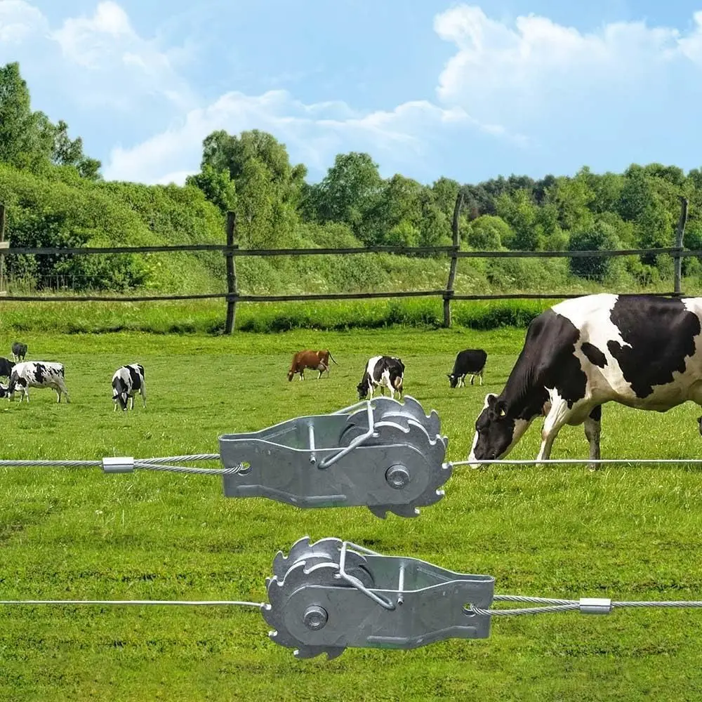 New Heavy Duty Wire Tightener Galvanized Steel Silver Cable Tensioner Electric Fence Tightener Outdoor