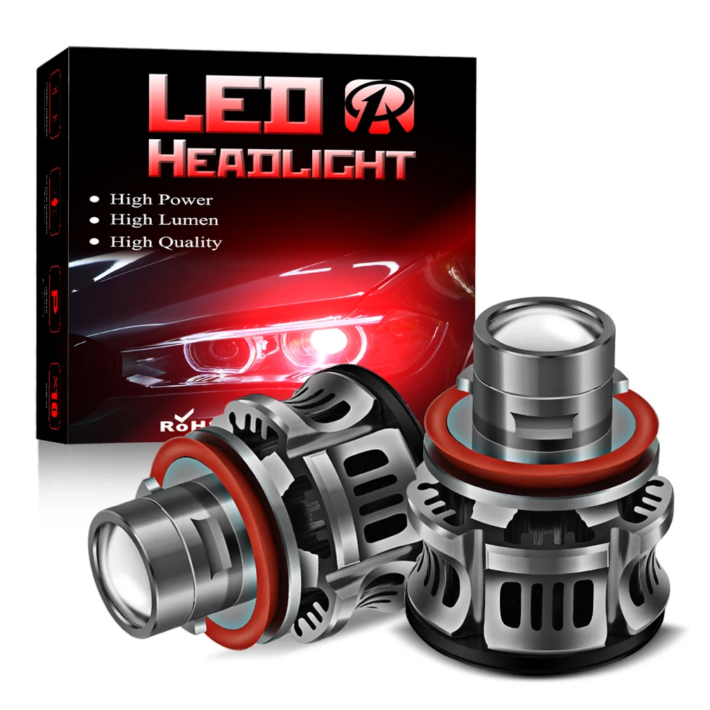 Auto LED Fog Lights Projector Lens H7 H11 H8 H9 9005 HB3 9006 HB4 30W 1500LM White 6000K LED Headlamp Driving Fog Light