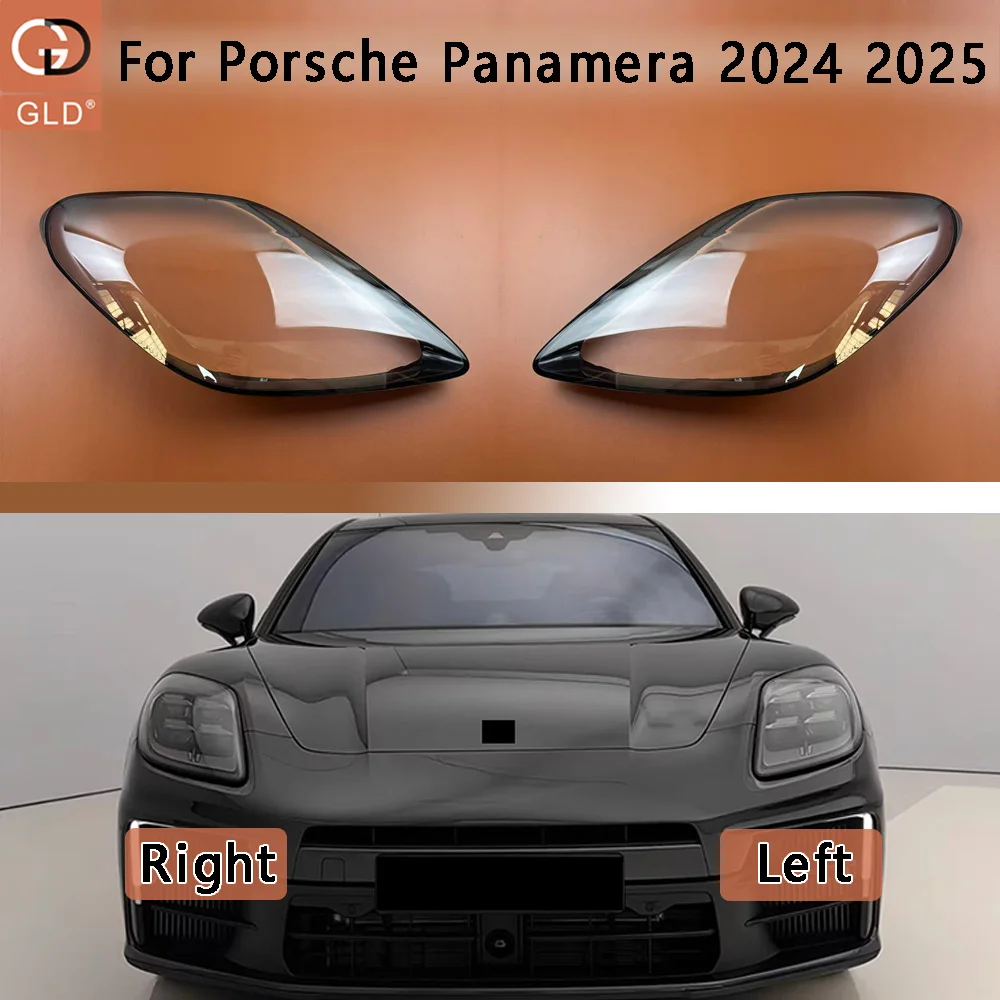 

For Porsche Panamera 2024 2025 Front Headlight Cover Transparent Mask Headlamp Lamp Shell Replace Original Lampshade Plexiglass