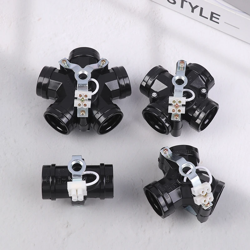 E27 220V Integrated Lamp Holder 2/3/4/5 Heads Bulb Lamp Socket Vintage Pendant Light Base Fixtures Screw Lamp Holder