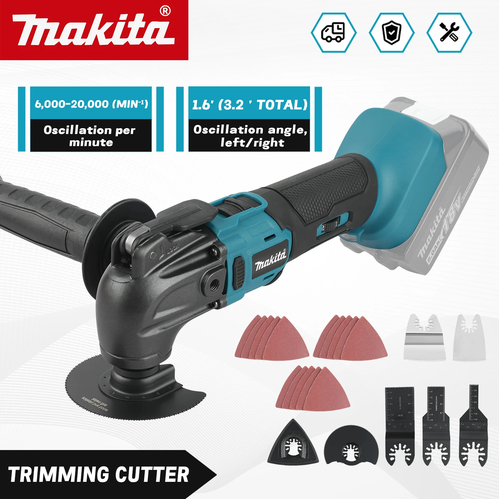 outil-multifonction-sans-fil-makita-brushless-18v-lxt-avec-systeme-de-fixation-rapide-universel-pour-la-decoupe-la-decoupe-a-la-lame-le-poncage