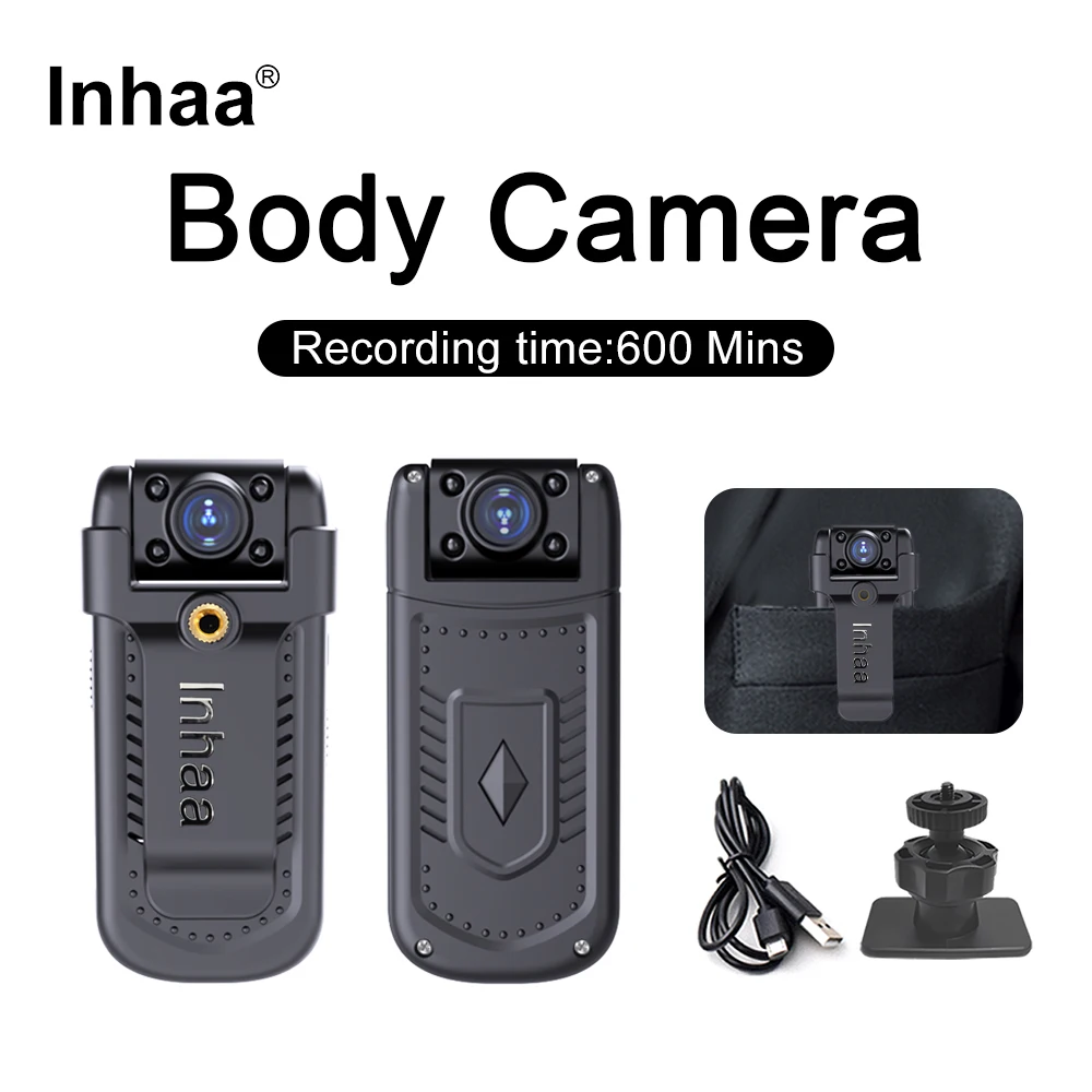 Lnhaa MD36 HD 1080P Kamera Tubuh Kamera Mini Kamera Mikro Deteksi Gerakan Snapshot Perekam Loop Camcorder
