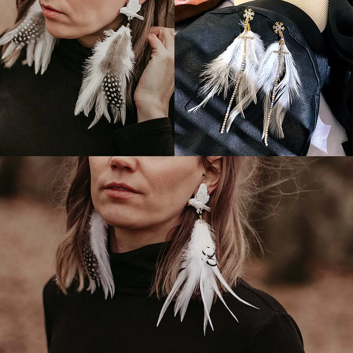 100PCS Wild Rooster Feathers 12-15cm Natural Feathers for DIY Crafts Pendant Earrings Dream Catcher Jewelry Decoration