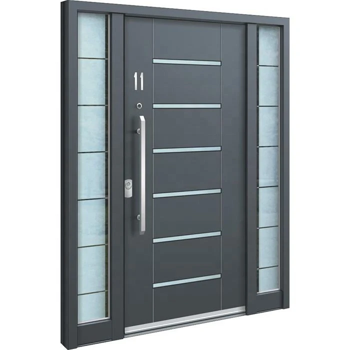 Puerta de Entrada Principal de Diseño Americano Moderno Personalizada, Puertas Exteriores Grandes, Puertas de Entrada Modernas