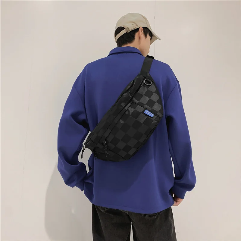 Große Kapazität Frauen Taille Taschen Mode Brust Tasche Unisex Straße Hip-hop Schulter Umhängetasche Outdoor Sport Fanny Pack Gürtel tasche – Detail 8