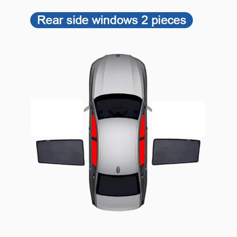2pcs Rear