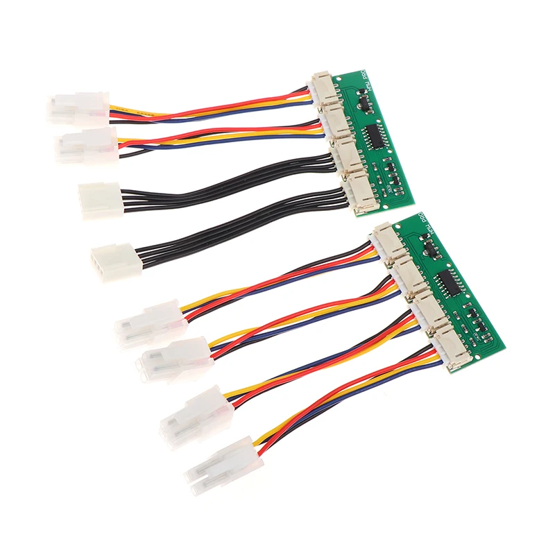 (.) 12V 4-in-1 Square 4Pin Fan Simulator Emulator Special For Antminer S21 S19kpro T21 KS5 KS5pro Fan Spoofer Dummer