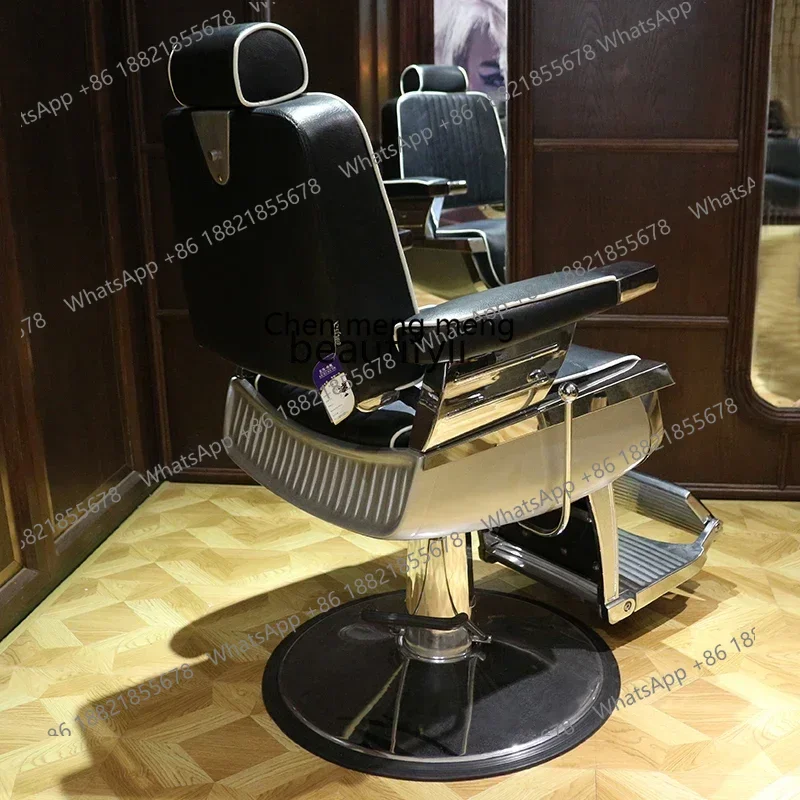 A182  Barber Chair High-End Men's Barber Shop Chair Can Be Put down Oil Head Chairs Hair Salon Hair Cutting Chair