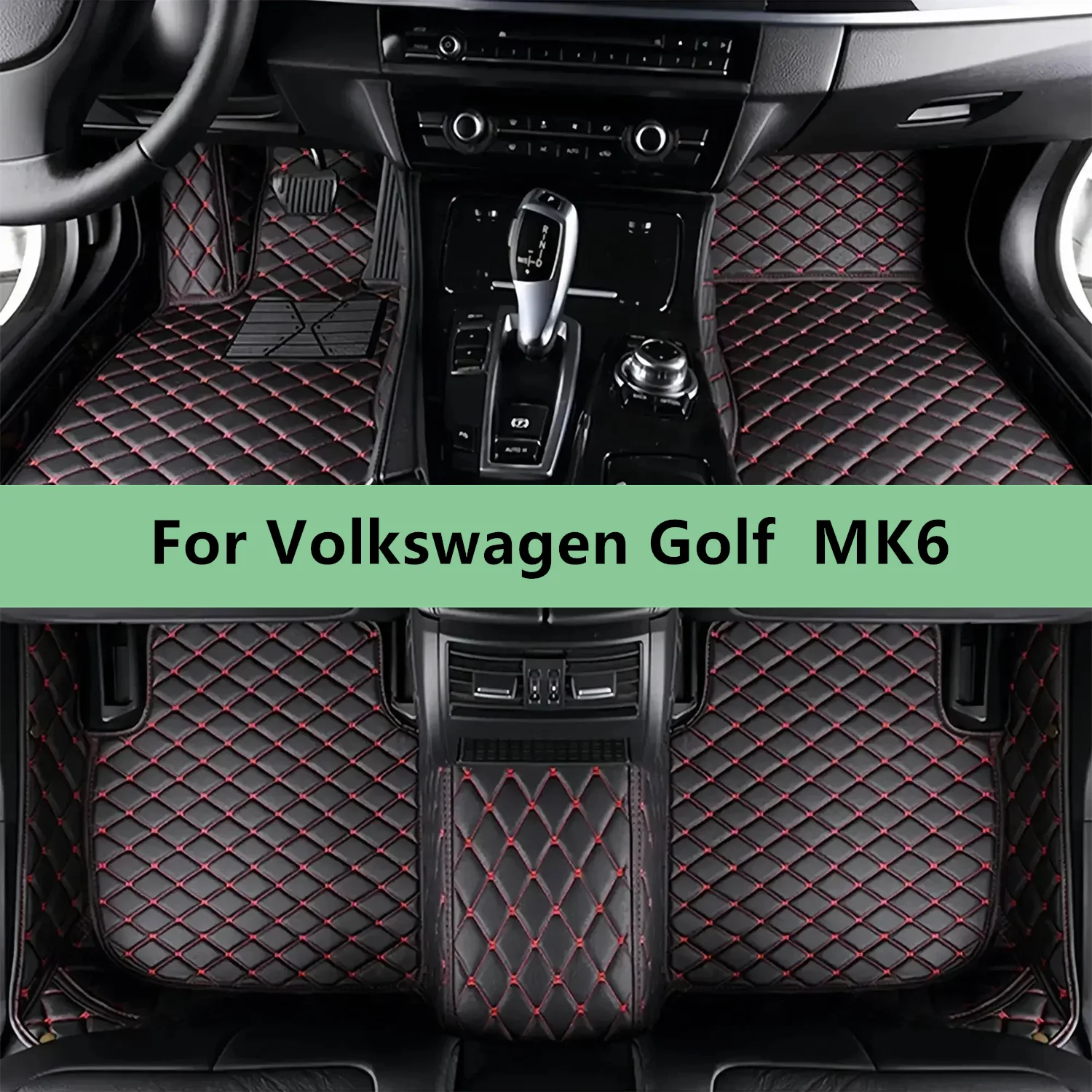 

Custom Car Floor Mats For Volkswagen Golf MK6 2010 2011 2012 2013 2014 2015 Floor Mats for Car Men Women Car Accessories