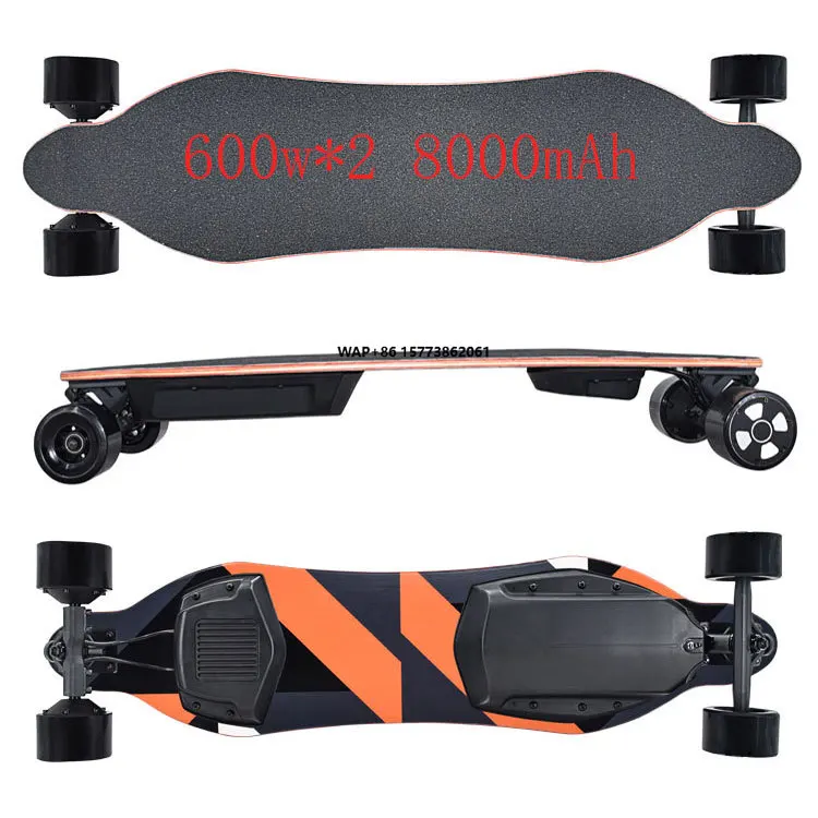 

1200w Electrico Maple Remote Control Elwctric Longboard Electric Skateboard Eu Warehouse