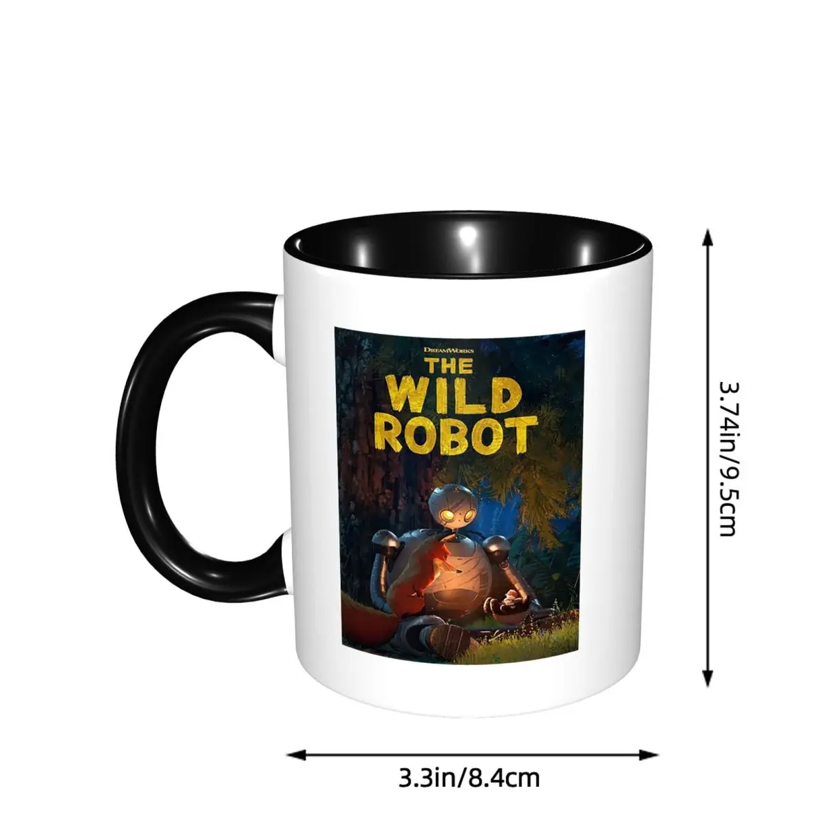 The Wild Robot Mug Funny Ceramic Coffee Cups Tea Mugs Milk Cup Drinkware Gifts for Woman Man