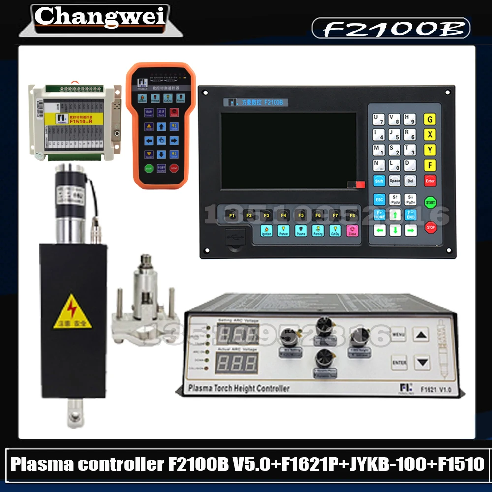 

Plasma Cutting Machine Controller 2-axis Cnc Operating System F2100b V5.0+f1621p+jykb-100+f1510 Remote Control+receiver