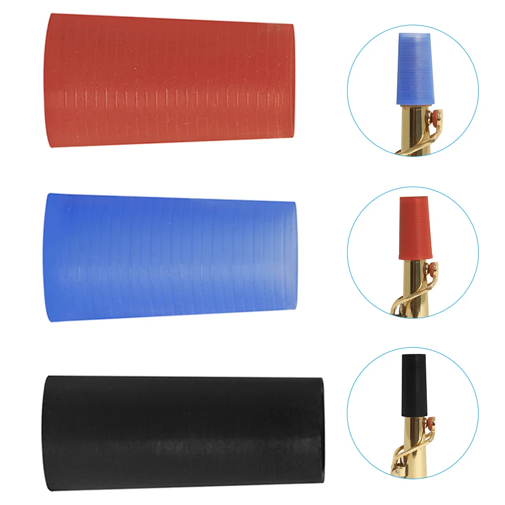 

3 Pcs Lightweight Portable Sax Silicone Case Soft Elastic Musical Instrument Accessory Saxophone Neck Cover Replacement Parts