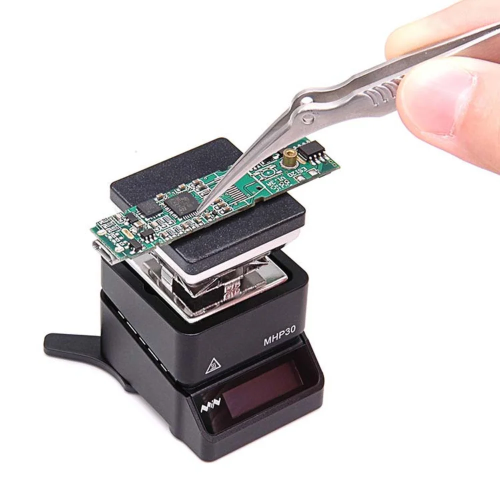 MHP30 Mini Hot Plate Heating Tool Portable Volume Built-in OLED Display Hot Plate Preheater for Phone PCB Motherboard Repair