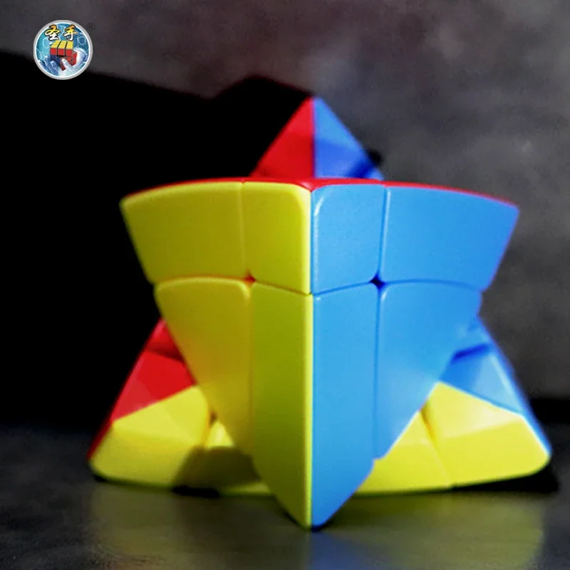 SengSo Magic Tower 3x3x3 พีระมิด Magic Cube ShengShou Mastermorphix 3x3 ความเร็ว Cube Twisty ปริศนาของเล่นเพื่อการศึกษาเด็ก