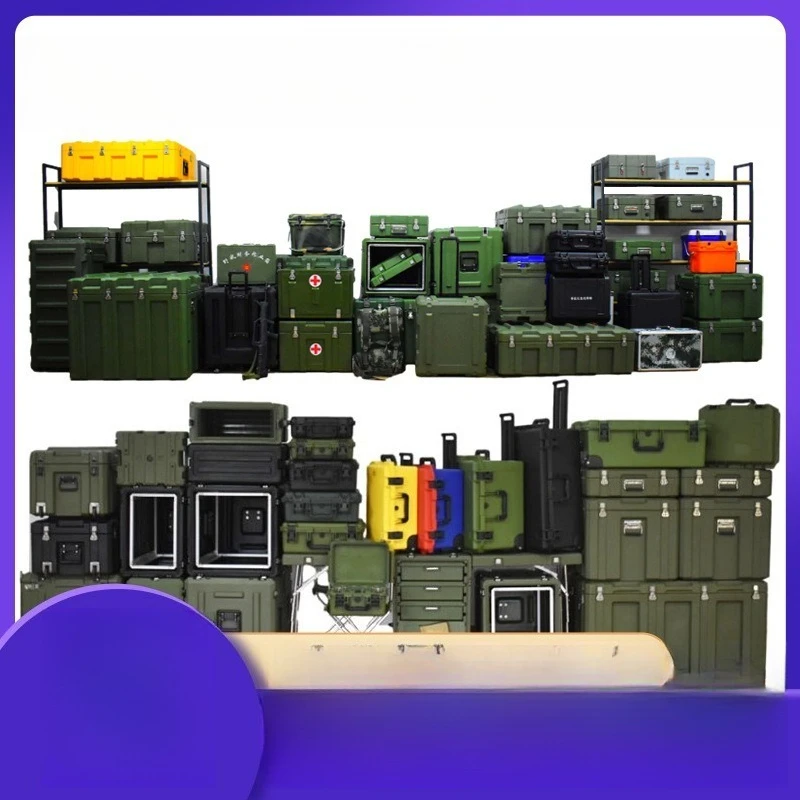 Rotomolded box, combat readiness material box, equipment transportation box, precision instrument