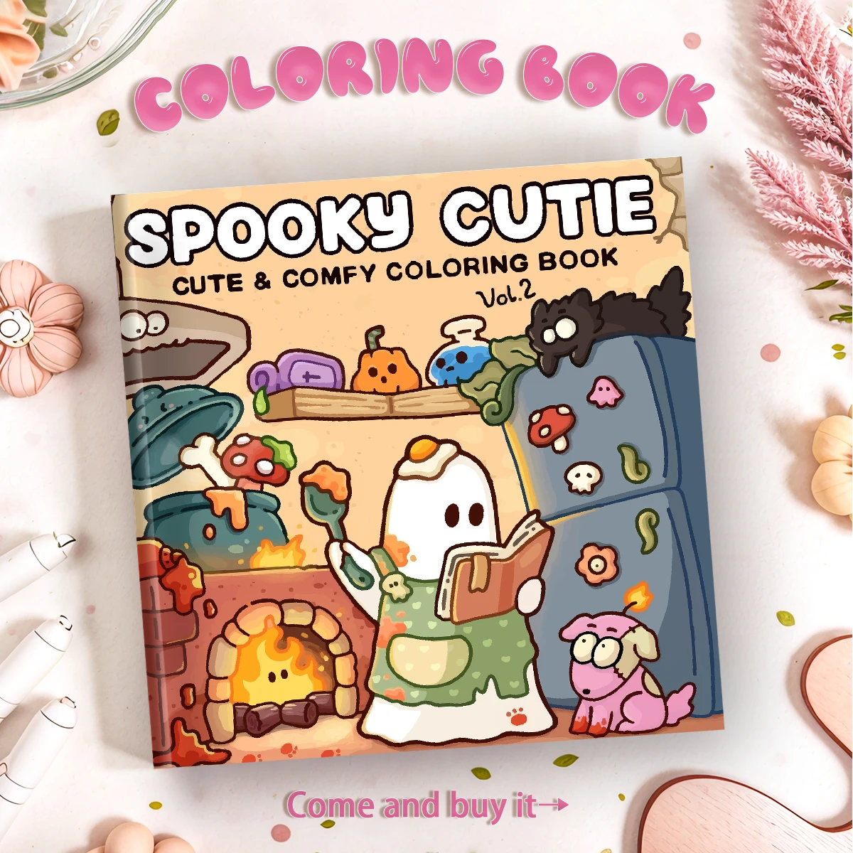 꿈꾸는 성인 색칠하기 책, 할로윈 공포 장면, 대담한 창의성, 휴식 및 스트레스 해소, 할로윈, 크리스마스, 개학, 가을 장식 선물, 미술 및 공예품을 위한 디지털 페인팅에 적합