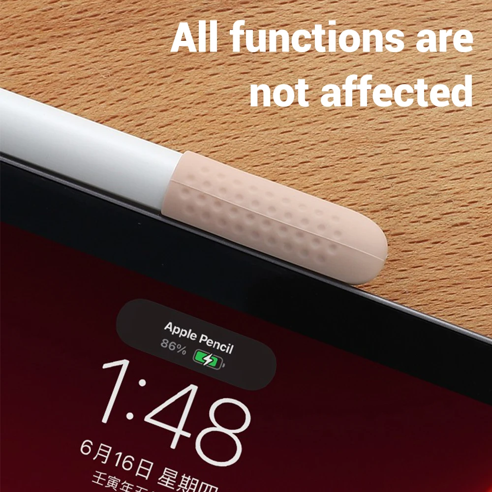 EMTRA Silicone Nib Cover For Apple Pencil 1 2 Replaceable Tip Case For iPad Pencil Stylus Penpoint Cover Silicone Protector Case