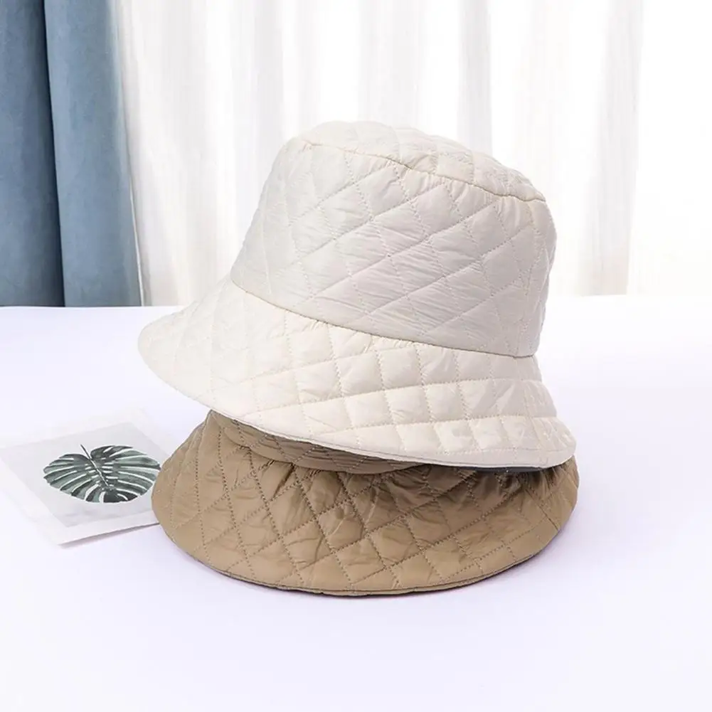 Round Brim Fisherman Hat Women Winter Headwear Stylish Women\'s Winter Fisherman Hat Wide Brim Soft Square for Fall/winter