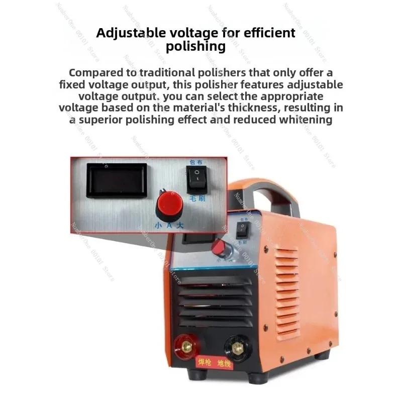 Stainless Steel Weld Cleaning Machine, Brush Electrolytic Polisher for Welding Bead Treatment, Portable Passivation Equipment