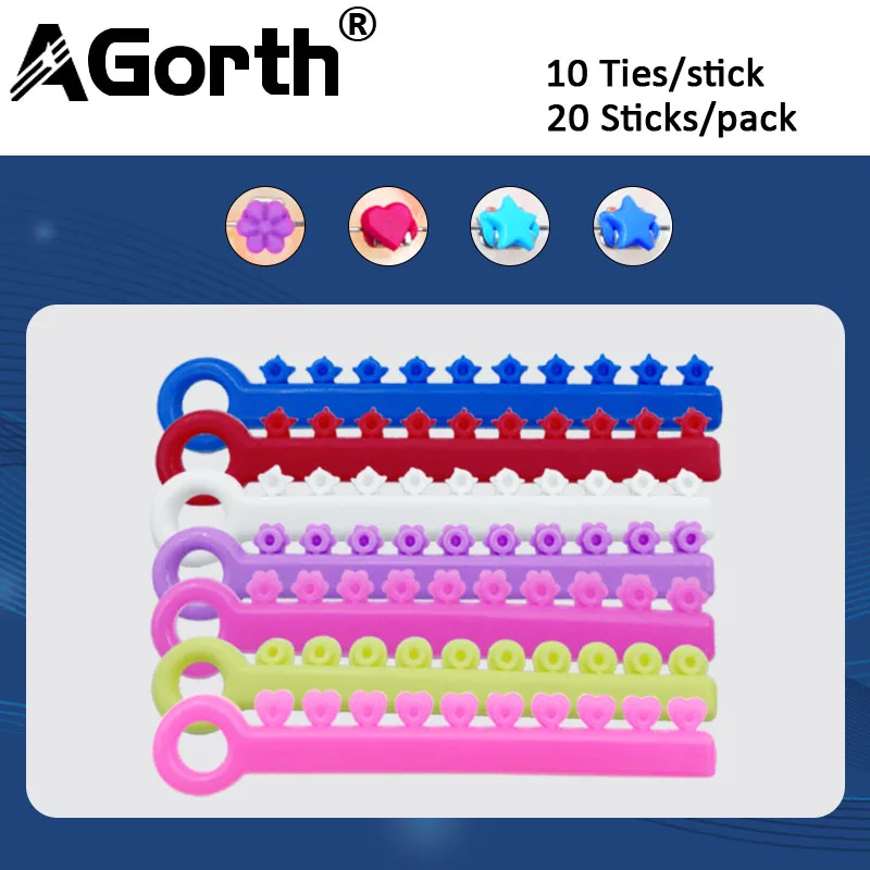 20 палочек, стоматологические лигатуры, ортодонтические резинки для брекетов, уплотнительное кольцо, эластичные мультяшные ленты для орто-брекетов, кронштейнов 20 палочек, стоматологические лигатуры, ортодонтические резинки для брекетов, уплотнительное кольцо, эластичные мультяшные ленты для орто-брекетов, кронштейнов