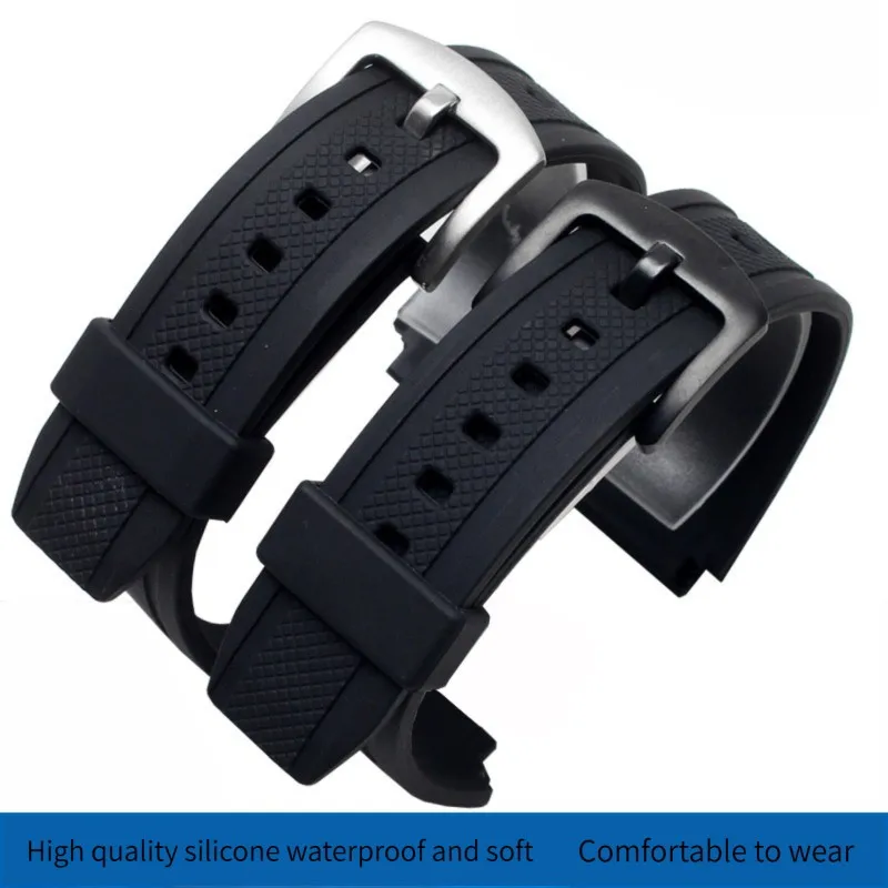 EF-552 Silicone Rubber Watch Strap For CASIO Edifice EF552 EF-552D EF-552PB-1A2 Watchband Waterproof Bracelet Men\'s Resin Strap