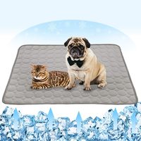 Dog Cooling Mat Pad for Dogs Cats Ice Silk Mat Cooling Blanket Cushion for Kennel and Car Seats Pet Summer Bed