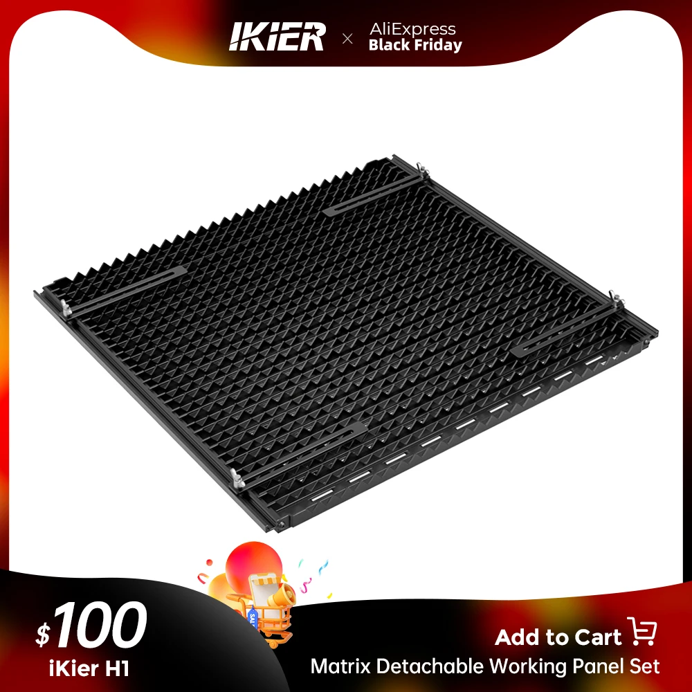 ikier H1 Laser Cutting Honeycomb Board Engraving Working Platform 460*425mm for CO2 or Diode Laser Engraver Cutting Machine