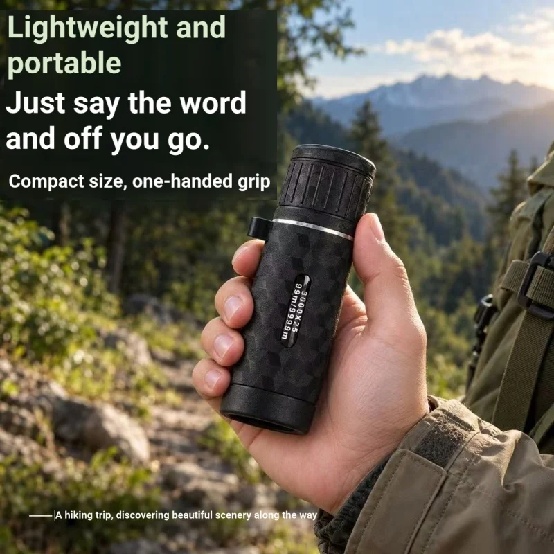 3000X25 HD Mini Monocular Telescope Portable Long-Distance Optical Telescope Suitable for Birdwatching and Wildlife Observation