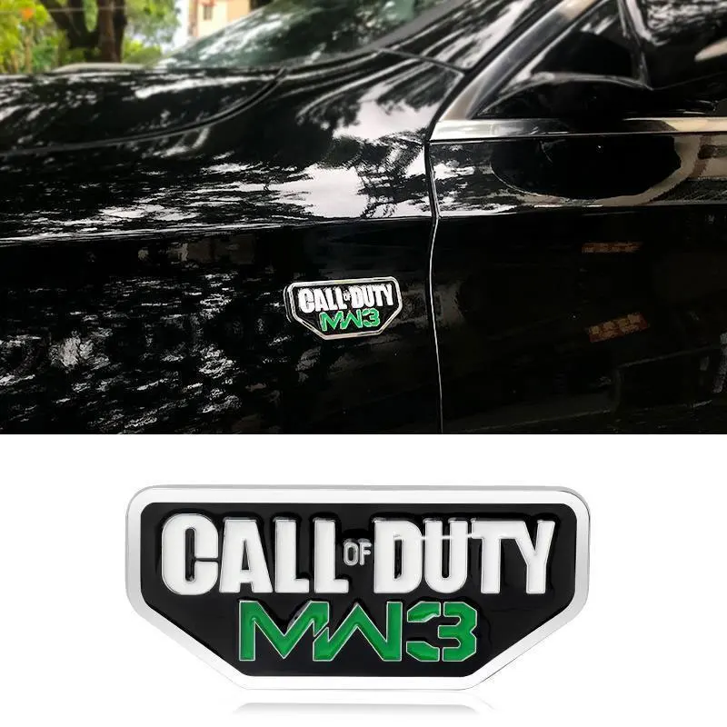 OSCAR MIKE CALL OF DUTY MW3 car sticker metal For Jeep Oscar Wrangler Compass rear boot deco Modification Accessories logo Decal