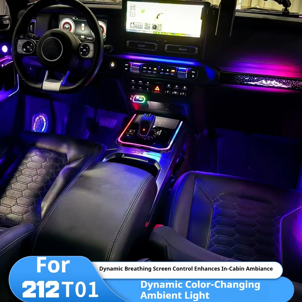 For New 212 T01 Dynamic Streamer Ambient Light Kit, Interior Welcome Light, Special Replacement Modification Accessories