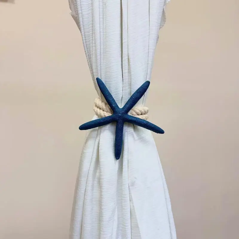 نجم البحر رباط للستائر حبل الستائر عوائق التعادل غرفة ديكور الشمال غرفة نوم زينة الستار العائق #4