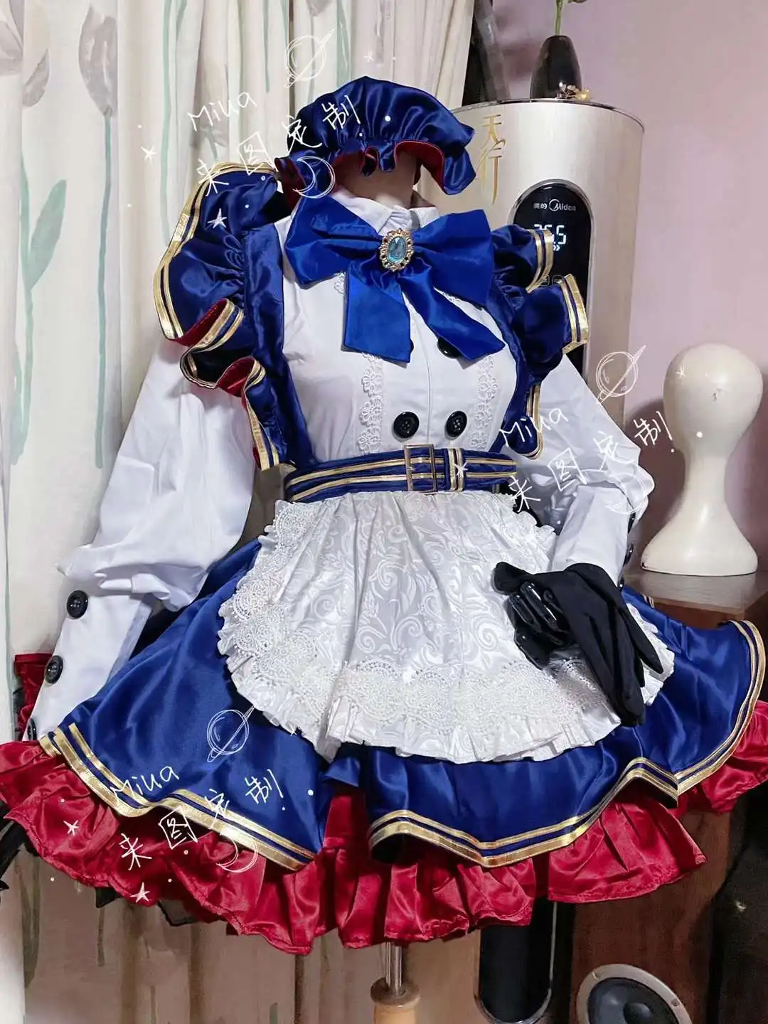 

COS-KiKi Anime Fate/Grand Order FGO Artoria Pendragon Caster YD Maid Dress Cosplay Costume Lovely Uniform Halloween Party Outfit