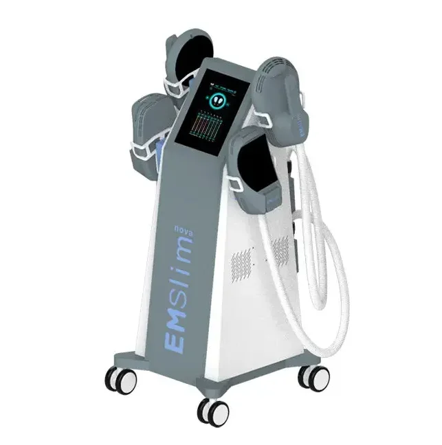 The new EMS 4-handle 2-control slimming machine focuses on muscle contraction and weight loss, perfect for muscle gain