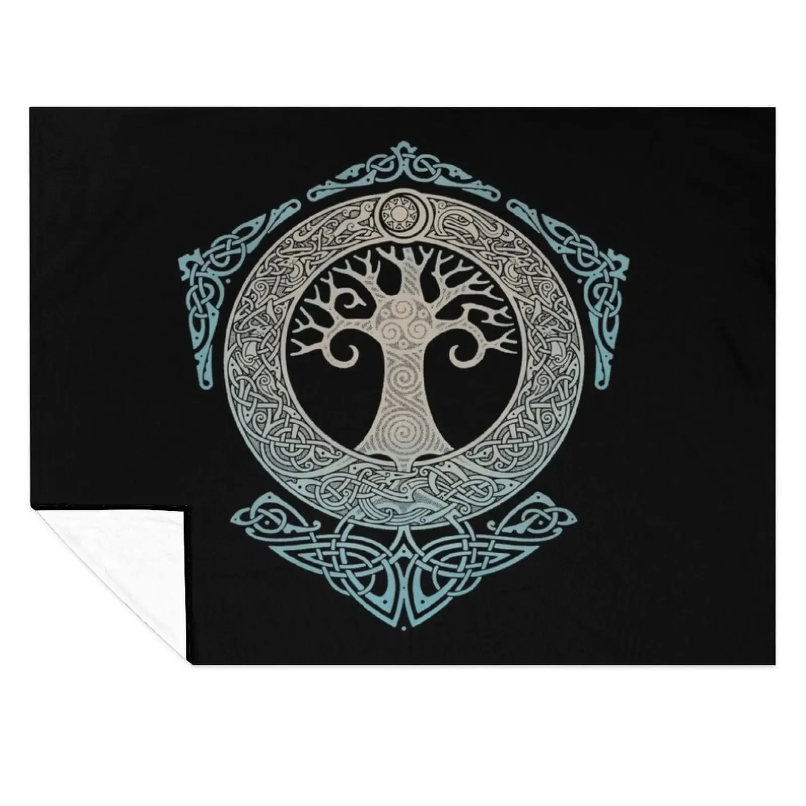 

YGGDRASIL.TREE OF LIFE. Throw Blanket Furry Travel For Baby Plush Blankets