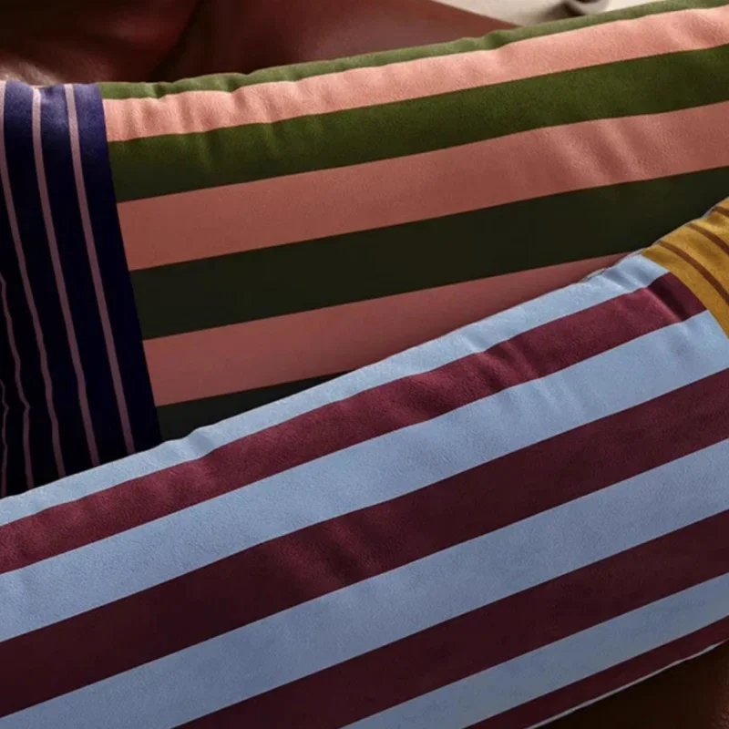 Long Pillows Retro Stripe Cushion Rectangle Bedding Decorative Pillow For Sofa Modern Fashion Home Decorations