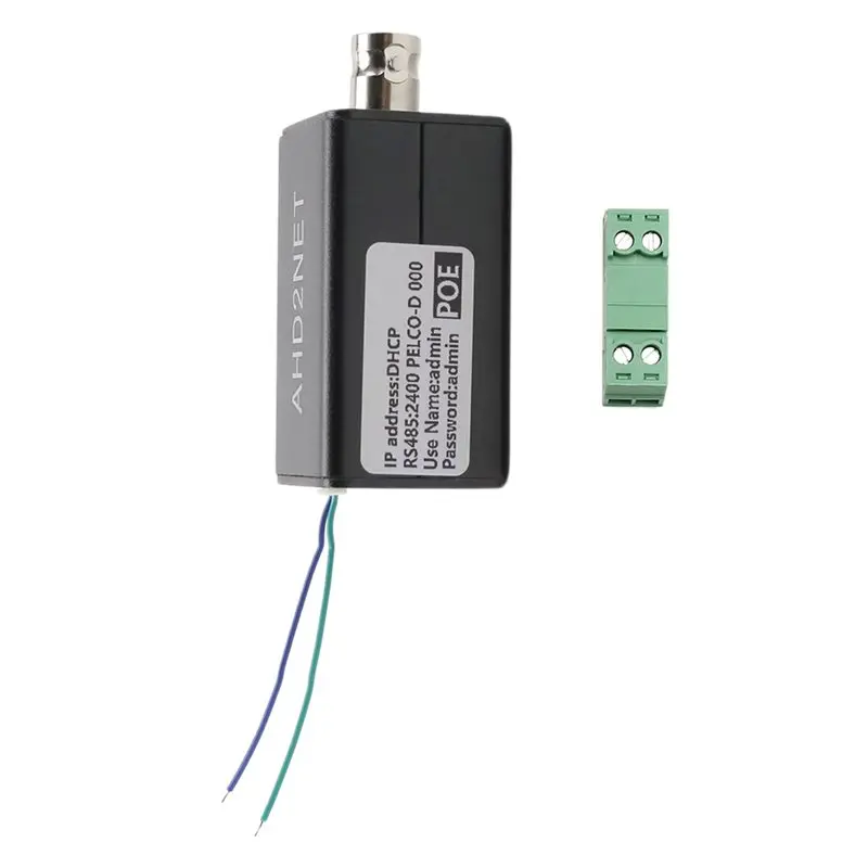 ABUO CVBS TVI AHD CVI to IP Camera Converter 1080P Full HD - Analog to IP Video Encoder for NVR Security System Upgrade