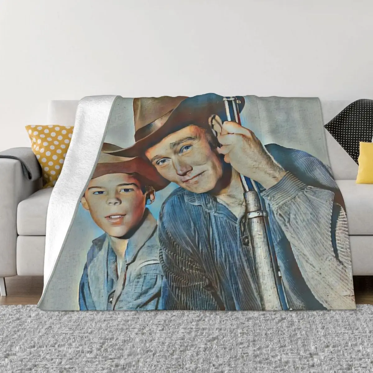 

The Rifleman - Horizon Throw Blanket Extra Large Throw halloween Loose Soft Blankets