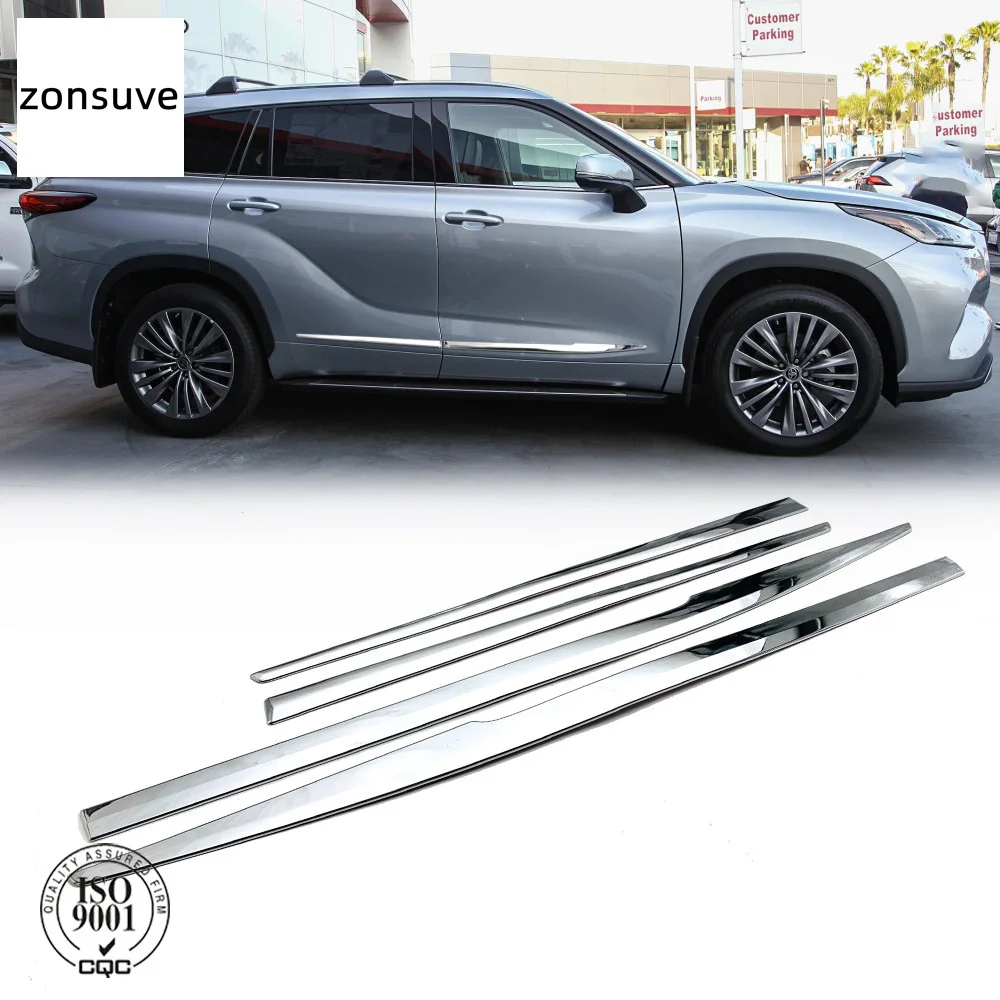

For Toyota Highlander 2021-2026 Car Body Anti-Collision Trim Strip Door Anti-Scratch Strip Body Kit Accessory