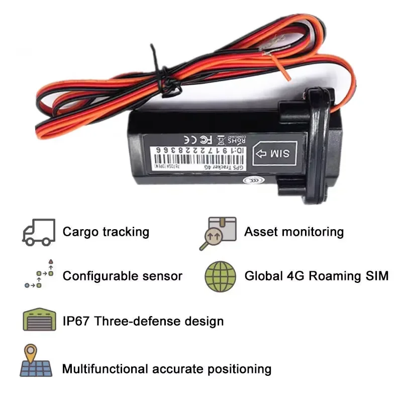 Solar Powered 4G Car GPS Tracker | IP67 Waterproof Long Life Battery Vehicle Tracker | Real Time Tracking Car Tracker GPS