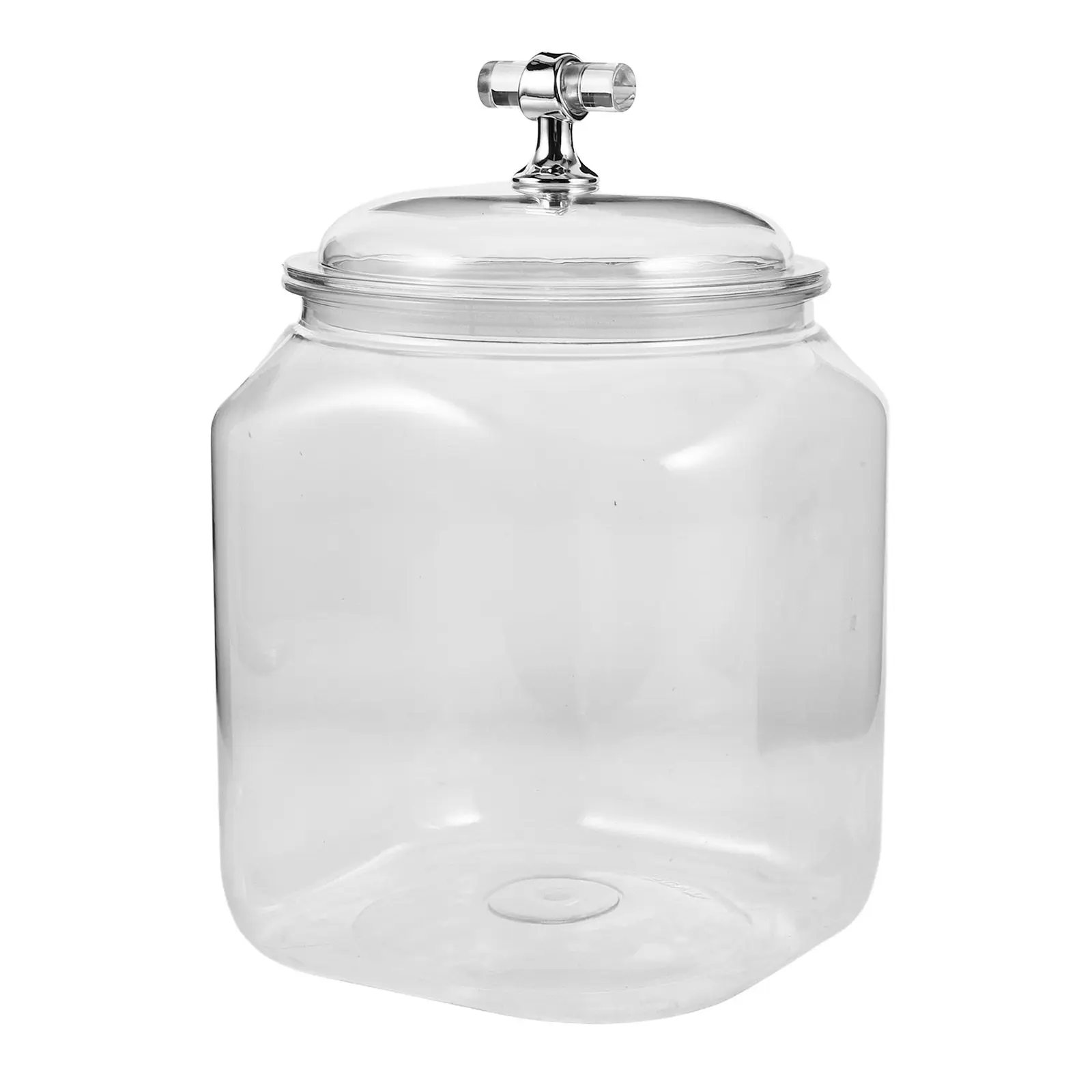 Plastic Storage Jar Large Capacity Clear Airtight Kitchen Container for Organizing Dry Goods Snacks Tea Coffee Sugar