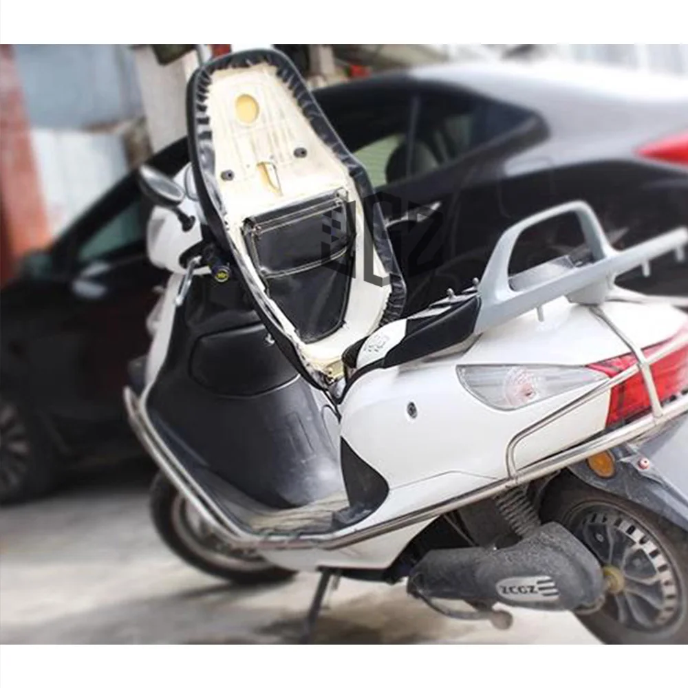 Motorcycle PU Cushion Back Seat Bucket Under Storage Pouch Tool Bag for VESPA GTS 250 300 GTV SPRINT PRIMAVERA 150 50 LX 125 PX