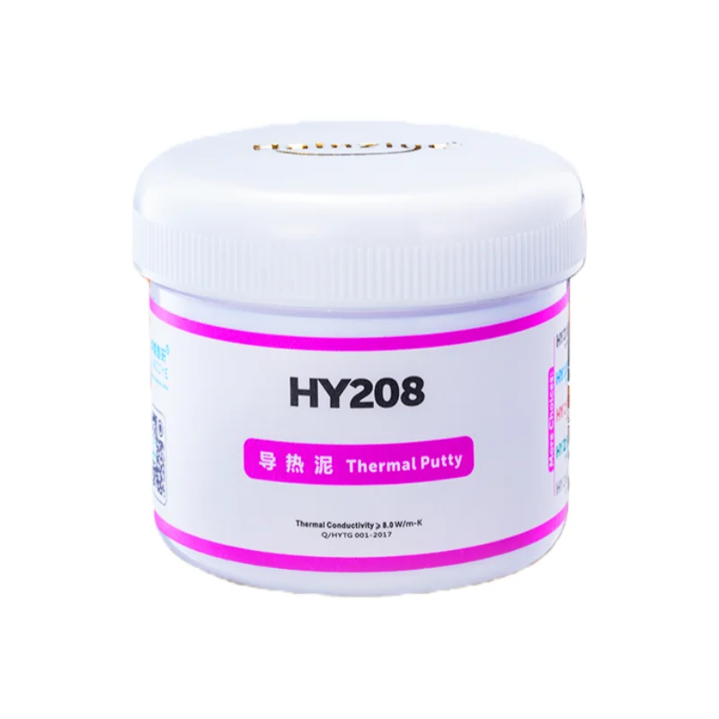 Original Halnziye HY208 Thermal Putty 8.0 W/m-K High Efficiency Heat Dissipation Paste for CPU GPU LED 100G