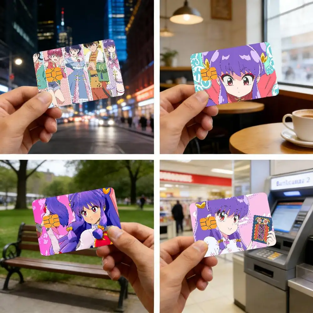 S-shampoo Anime Waterproof Skin Protector Stickers For Bank Cards Credit Cards Debit Cards Public Transport Cards