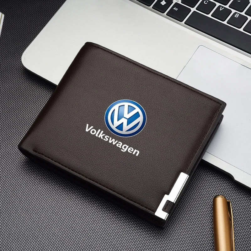 Car Wallet Men Leather Driver Licence Holder Key Card Bag For Volkswagen Golf Polo Tiguan Passat Jetta Touran TSI R32 MK4 GTI view 4