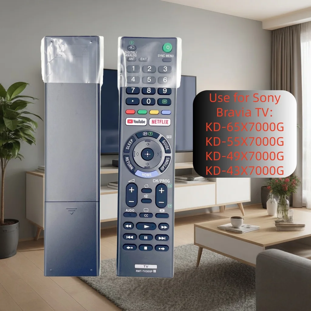 Mando a distancia universal RMT-TX300P original para Sony Bravia Television KD-65X7000G 55X7000G 49X7000G 43X7000G - IR de repuesto