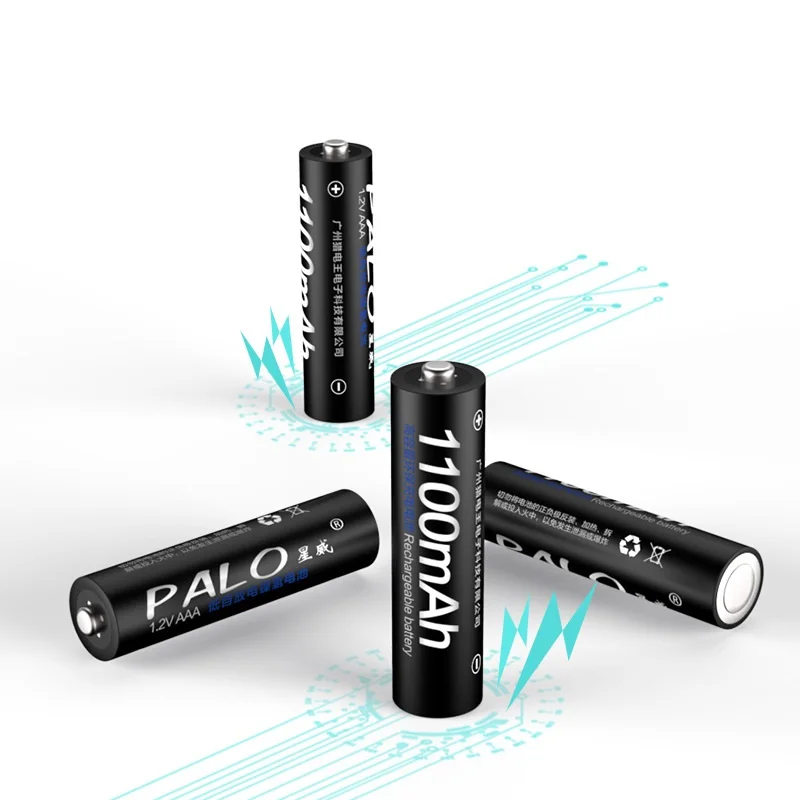 Para Palo 1100mAh AAA batería recargable 1,2 V Ni-MH AAA batería recargable 3A batería recargable aaa