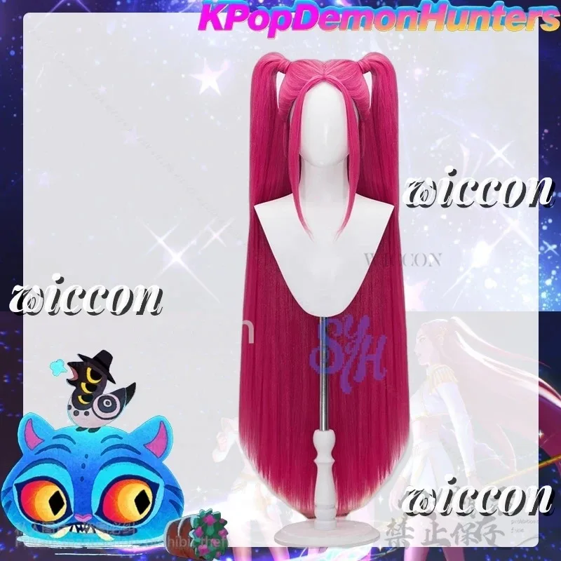 DY20Kpop Demon Косплей Аниме Фильм Huntrix Корея Девушки Группа Руми Мира Зои Y2K Джирай Кей Парики Реквизит Для Моды Хэллоуин Вечеринка