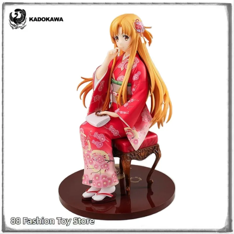 

В наличии: Оригинальная фигурка Асуны в кимоно из Sword Art Online (KADOKAWA), масштаб 1/7, аниме-фигурка, игрушка, подарок, украшение