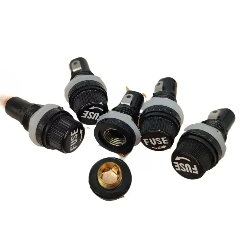 12-mm-Gewinde-Schraubverschluss, plattenmontierte Sicherungshalter für 125 V/15 A, 250 V/10 A